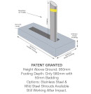 Slimline Rising Bollard RB003